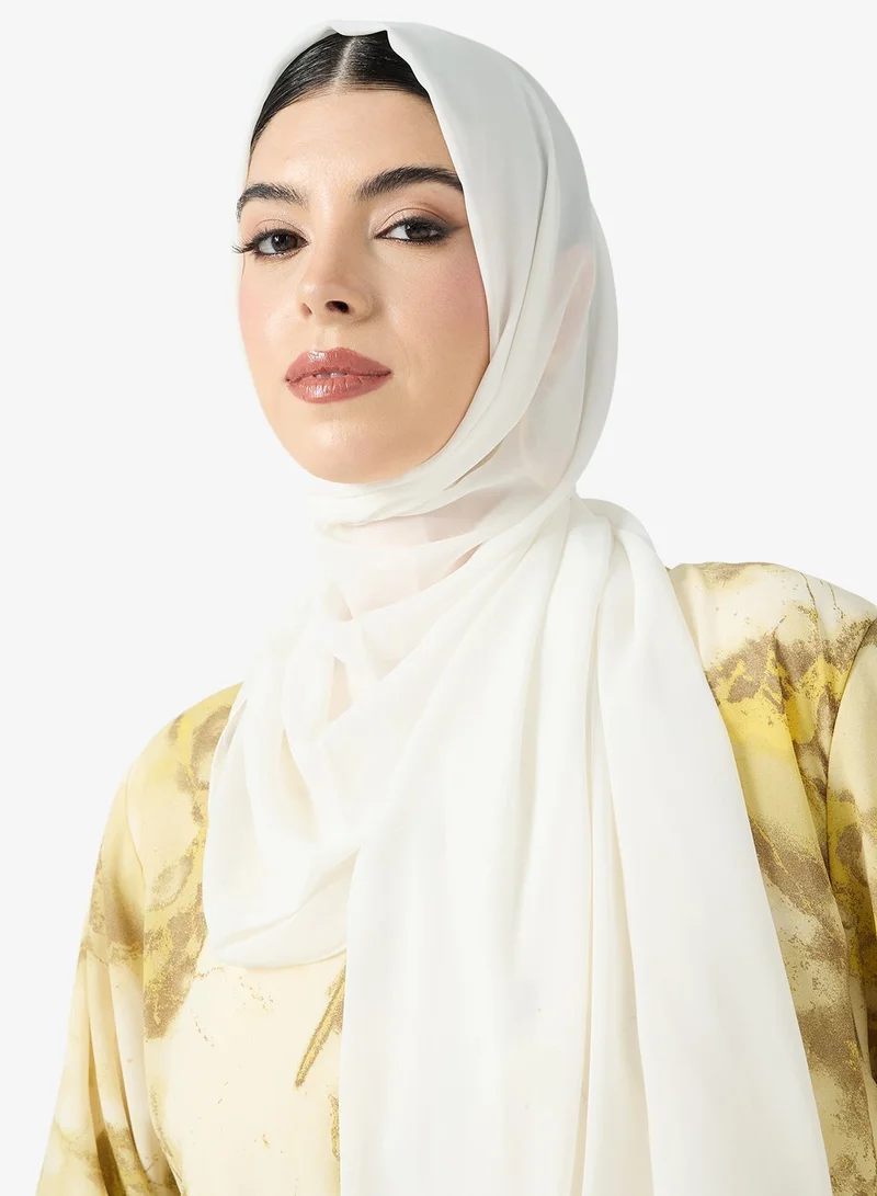 hayas closet  Printed Abaya With Sheila for Women | Best Price UAE